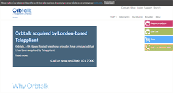 Desktop Screenshot of orbtalk.co.uk