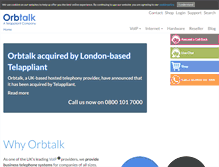 Tablet Screenshot of orbtalk.co.uk